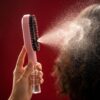Cascadhe en action, brume fine projetee par le spray integre